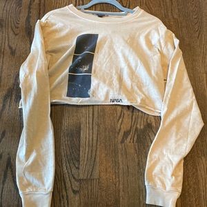 Forever 21 New Tan NASA Long Sleeve S